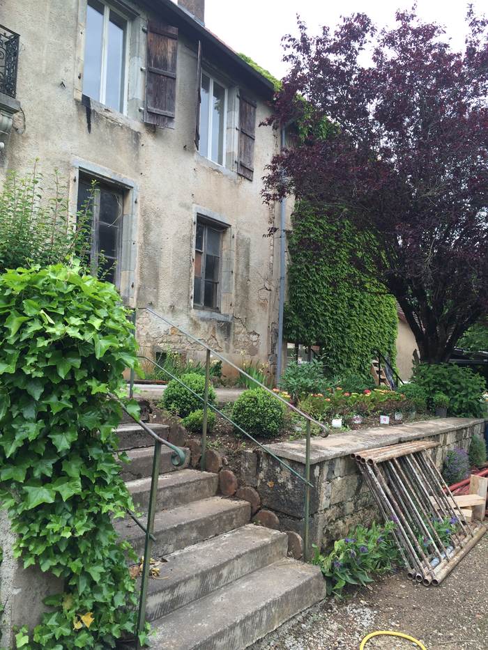 Chantier en cours — façade et jardin